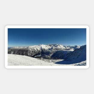 winter mountains Sticker